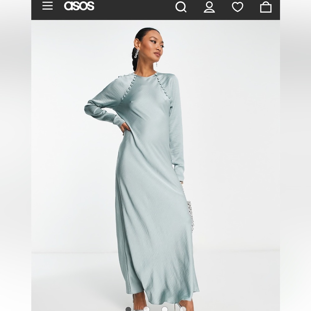 ASOS satin evening dress